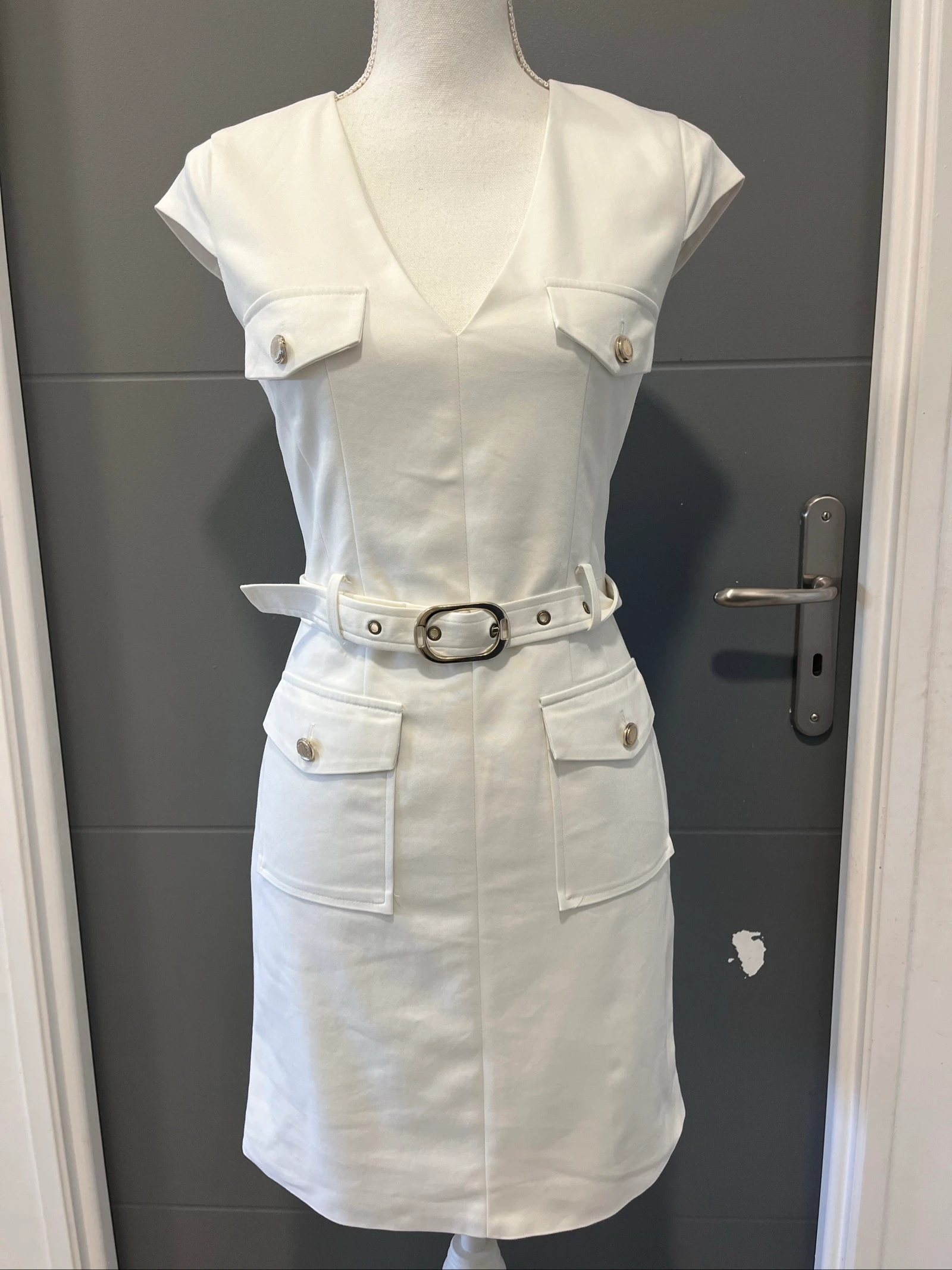 Vestido branco Morgan tamanho 36 – photo 2